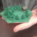 Mô hình ô lục giác rừng (Catan wood tile) 3D tuyệt đẹp - Thumbnail 1