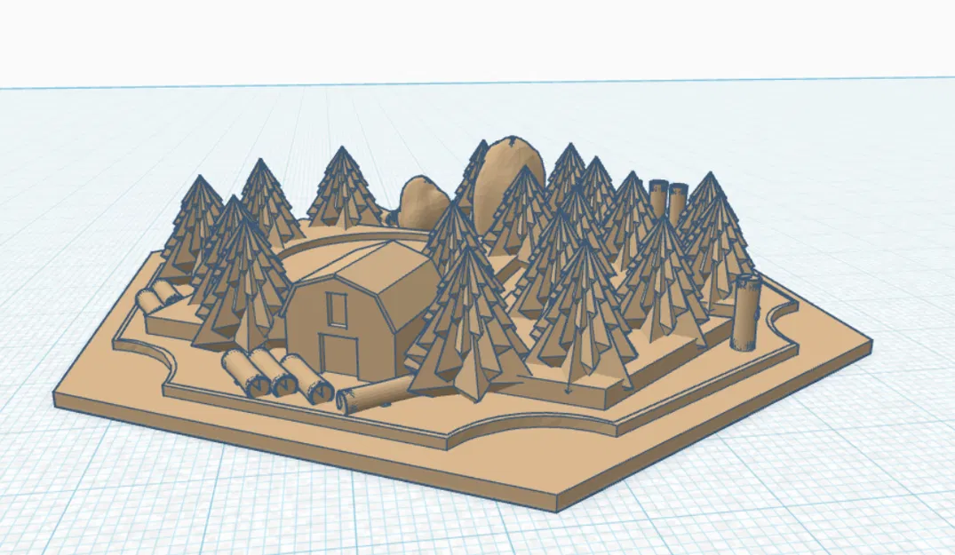 Mô hình ô lục giác rừng (Catan wood tile) 3D tuyệt đẹp - Image 2