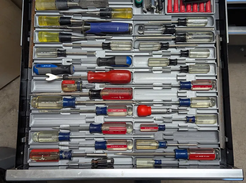 Khay Sắp Xếp Tua Vít Gridfinity - Image 1