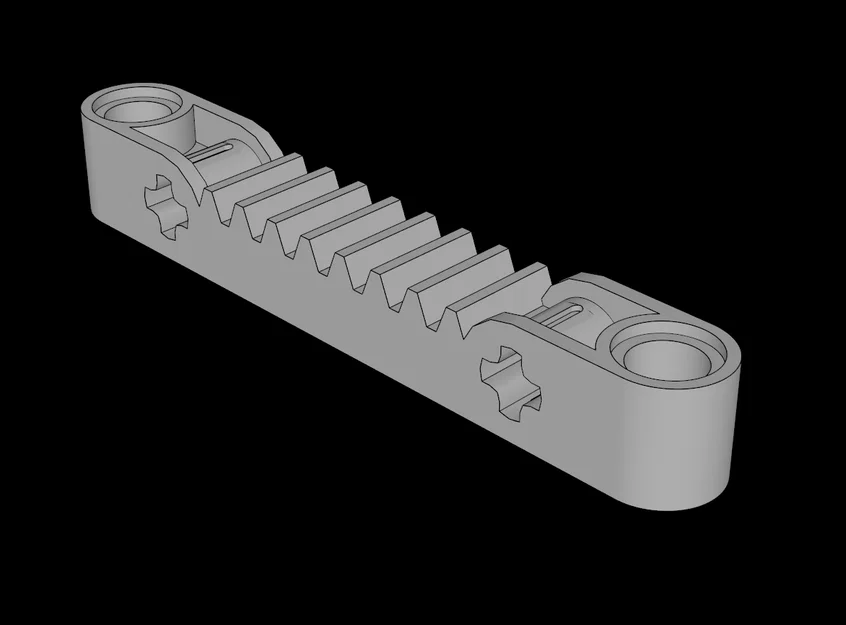Thanh răng Technic (Gear Rack 1x7) tương thích Lego tự in 3D - Image 1