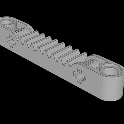 Thanh răng Technic (Gear Rack 1x7) tương thích Lego tự in 3D