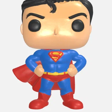 Mô hình Superman phong cách Funko Pop trang trí để bàn ấn tượng