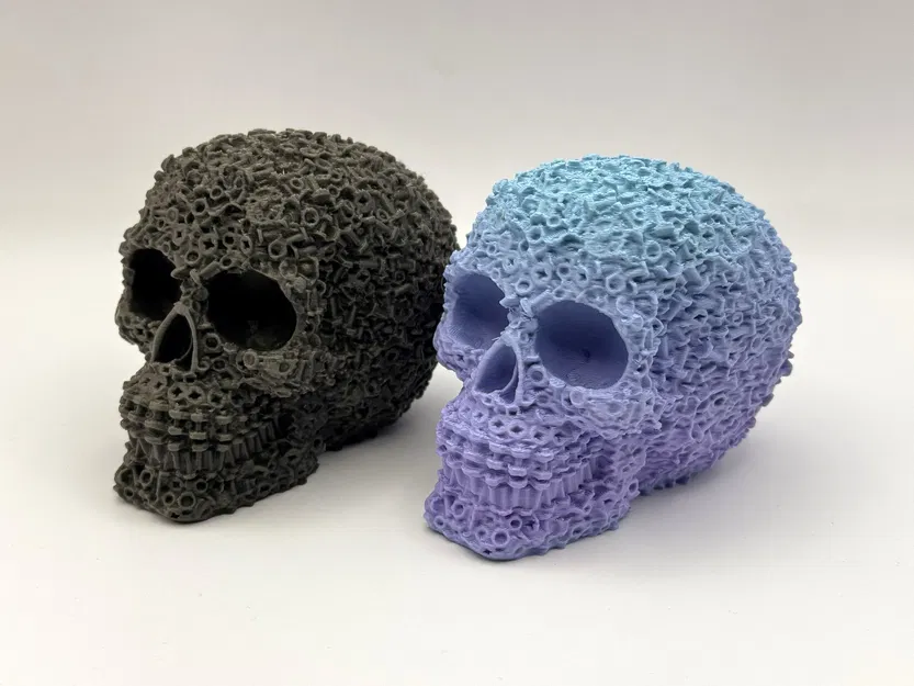 Bộ Ốc Vít Hình Đầu Lâu Cơ Khí (Mechanical Skull Bolts & Nuts) - Image 1