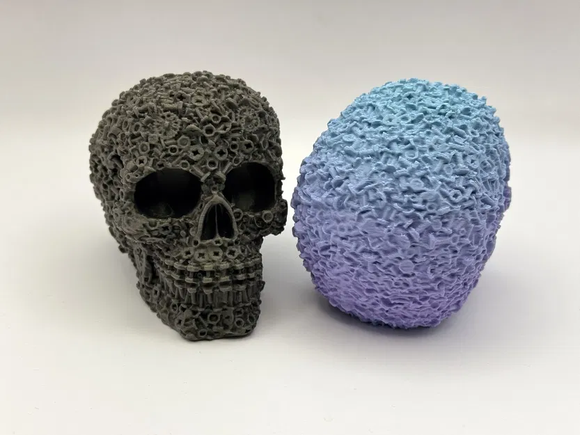 Bộ Ốc Vít Hình Đầu Lâu Cơ Khí (Mechanical Skull Bolts & Nuts) - Image 4