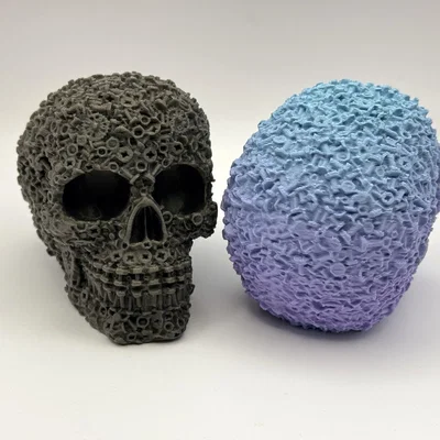 Bộ Ốc Vít Hình Đầu Lâu Cơ Khí (Mechanical Skull Bolts & Nuts)