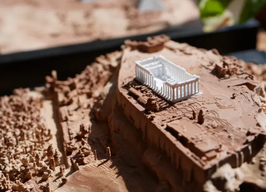 Mô hình địa hình Acropolis - Athens, Hy Lạp - Image 1