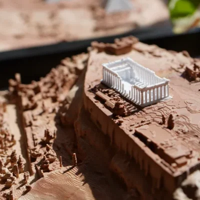 Mô hình địa hình Acropolis - Athens, Hy Lạp