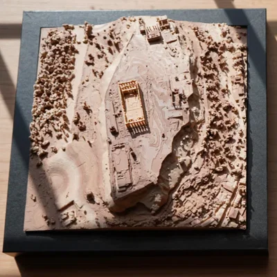 Mô hình địa hình Acropolis - Athens, Hy Lạp