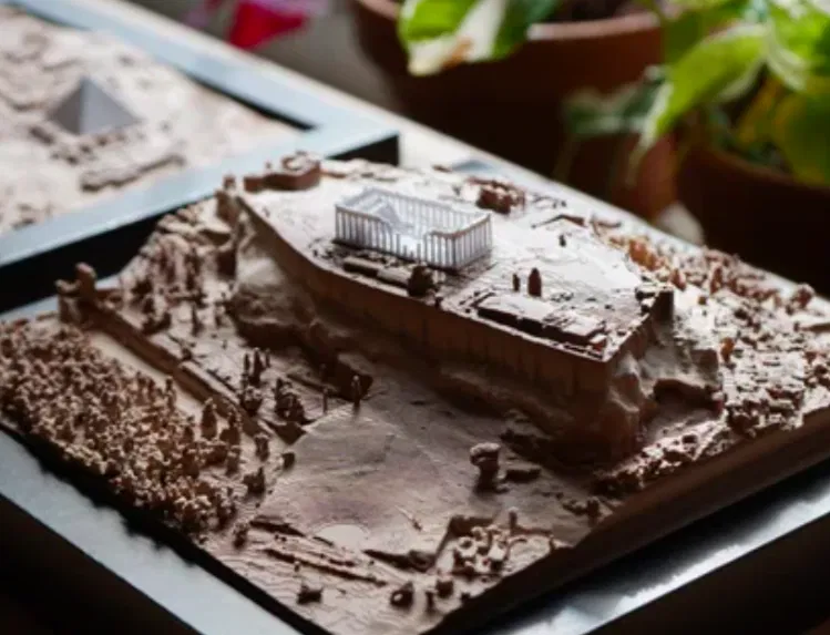 Mô hình địa hình Acropolis - Athens, Hy Lạp - Image 3