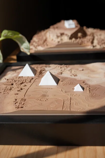 Mô hình địa hình Kim tự tháp Giza - Ai Cập - Image 2