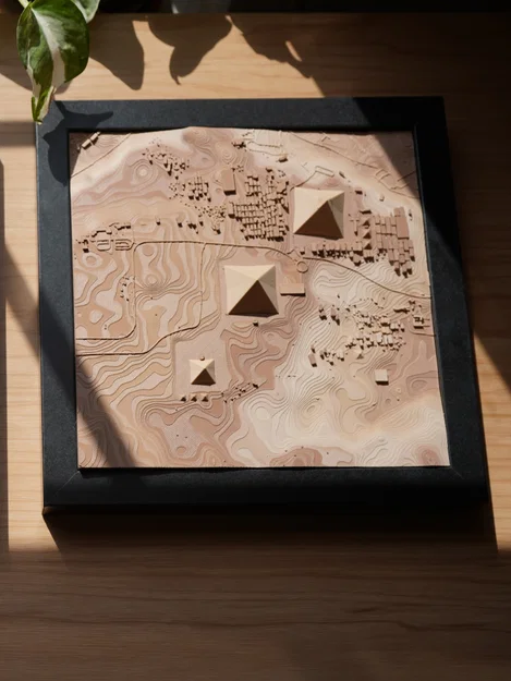 Mô hình địa hình Kim tự tháp Giza - Ai Cập - Image 3