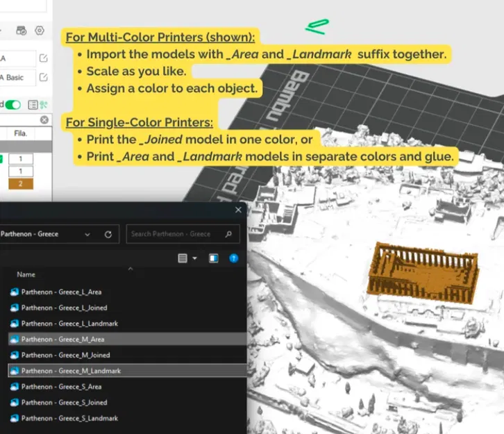Mô hình địa hình Acropolis - Athens, Hy Lạp - Image 6