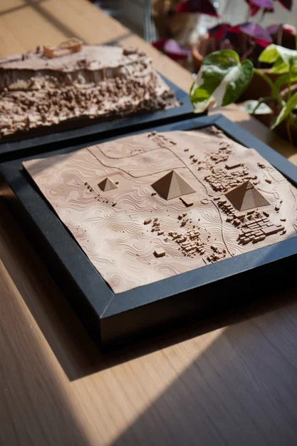 Mô hình địa hình Kim tự tháp Giza - Ai Cập - Image 4
