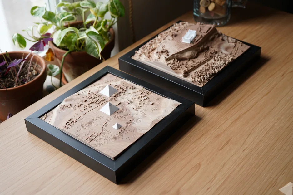 Mô hình địa hình Kim tự tháp Giza - Ai Cập - Image 5