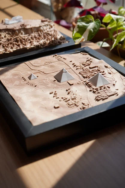 Mô hình địa hình Kim tự tháp Giza - Ai Cập - Image 8