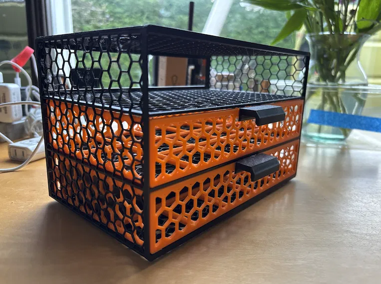 Hệ thống Ngăn kéo Gridfinity và Vỏ hộp với họa tiết tổ ong - Image 2