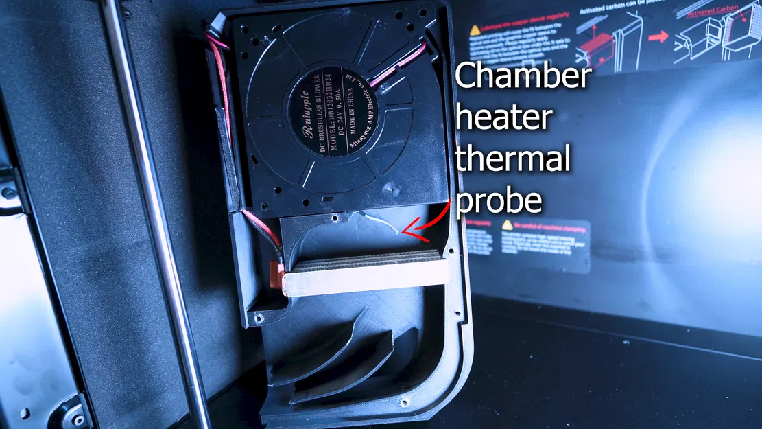 Thay thế vỏ bộ phận sưởi buồng in Qidi Plus 4 - Image 4