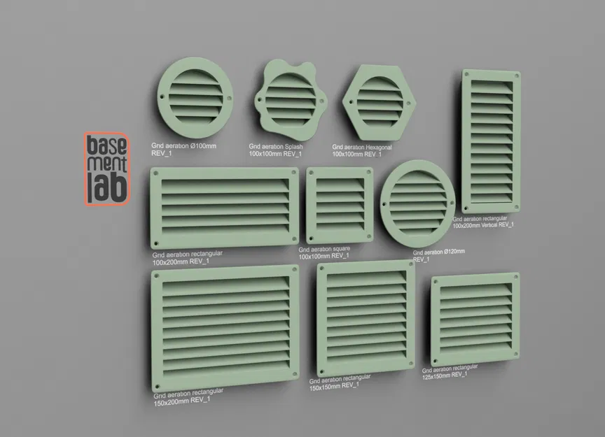 Bộ Sưu Tập Lưới Thông Gió (Hình Chữ Nhật - Hình Tròn) - Image 1