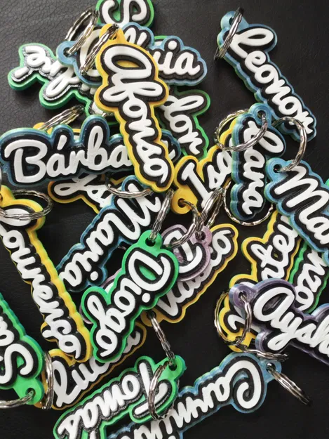 Móc khóa/thẻ tên cá nhân hóa (Customizable name keychain/tag) - Image 1