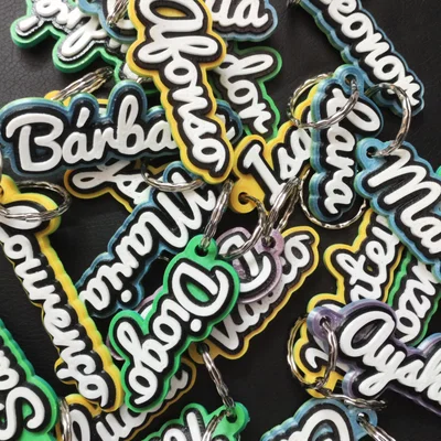 Móc khóa/thẻ tên cá nhân hóa (Customizable name keychain/tag)