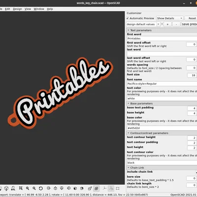 Móc khóa/thẻ tên cá nhân hóa (Customizable name keychain/tag)