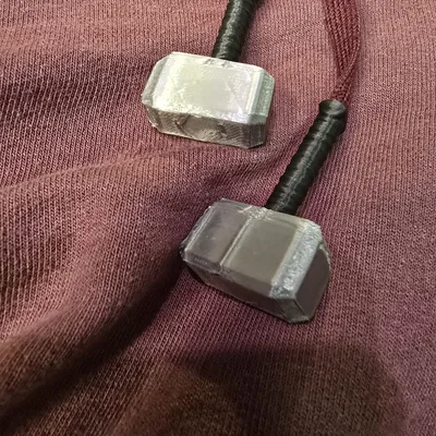 Hạt trang trí dây áo hoodie hình búa Thor Mjolnir