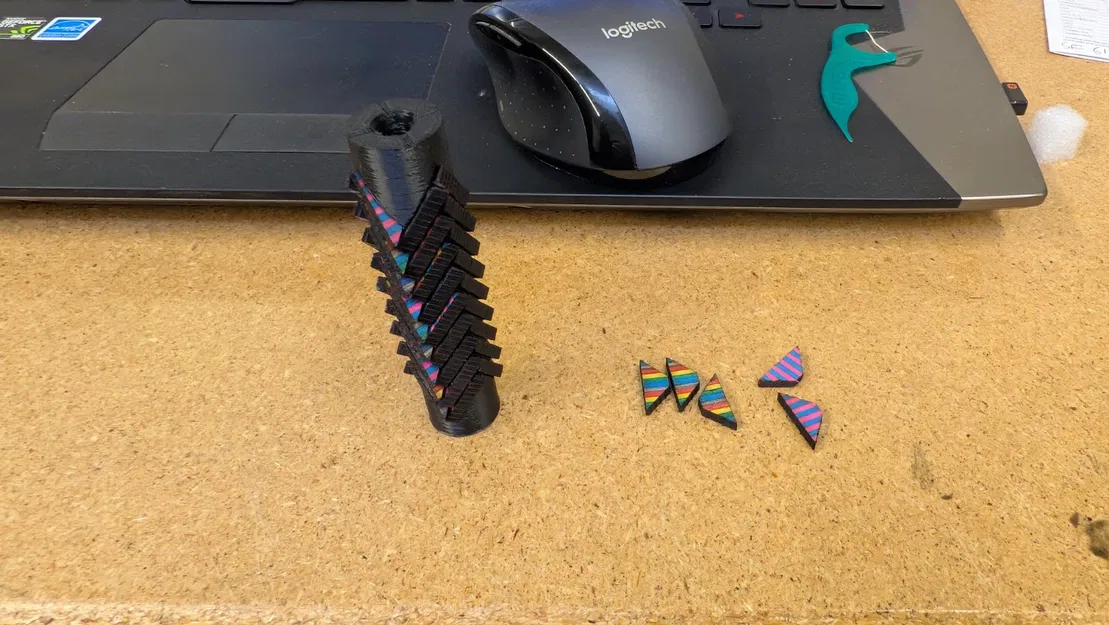 Lõi phôi bút herringbone 360 độ - Image 7