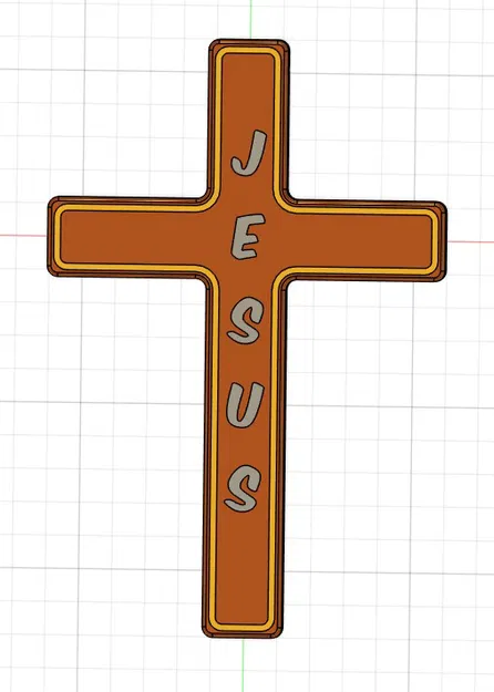 Mặt dây chuyền thánh giá Chúa Jesus phong cách vân gỗ - Image 3