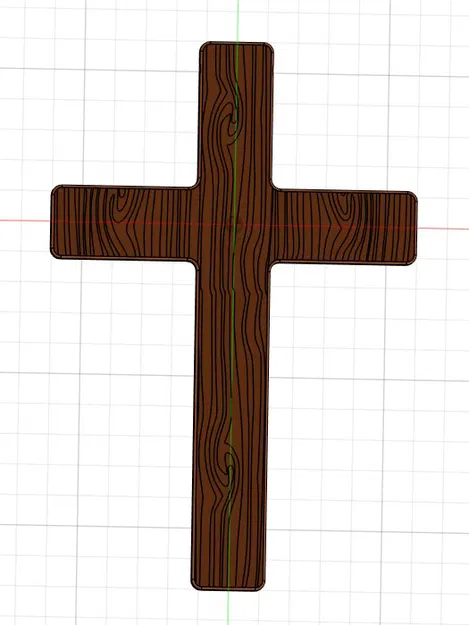 Mặt dây chuyền thánh giá Chúa Jesus phong cách vân gỗ - Image 4