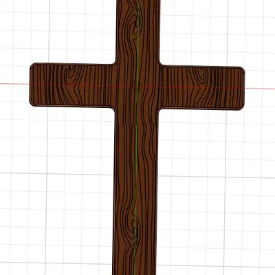 Mặt dây chuyền thánh giá Chúa Jesus phong cách vân gỗ