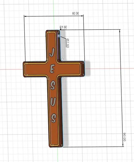 Mặt dây chuyền thánh giá Chúa Jesus phong cách vân gỗ - Image 5