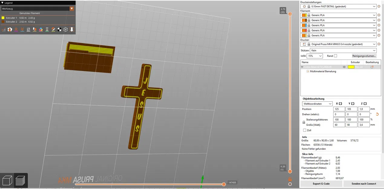 Mặt dây chuyền thánh giá Chúa Jesus phong cách vân gỗ - Image 6