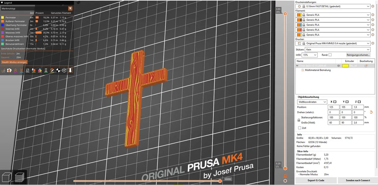 Mặt dây chuyền thánh giá Chúa Jesus phong cách vân gỗ - Image 8