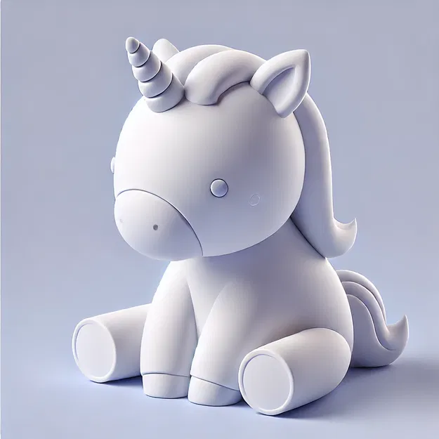 Mô hình Kỳ lân dễ thương (Cute Unicorn) trang trí in 3D - Image 1