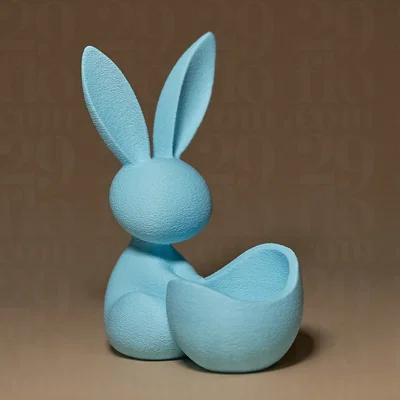 Tượng Thỏ Đựng Trứng Phục Sinh (Easter Egg Holder)