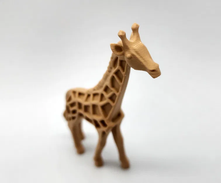 Mô hình hươu cao cổ điêu khắc gỗ - Image 2