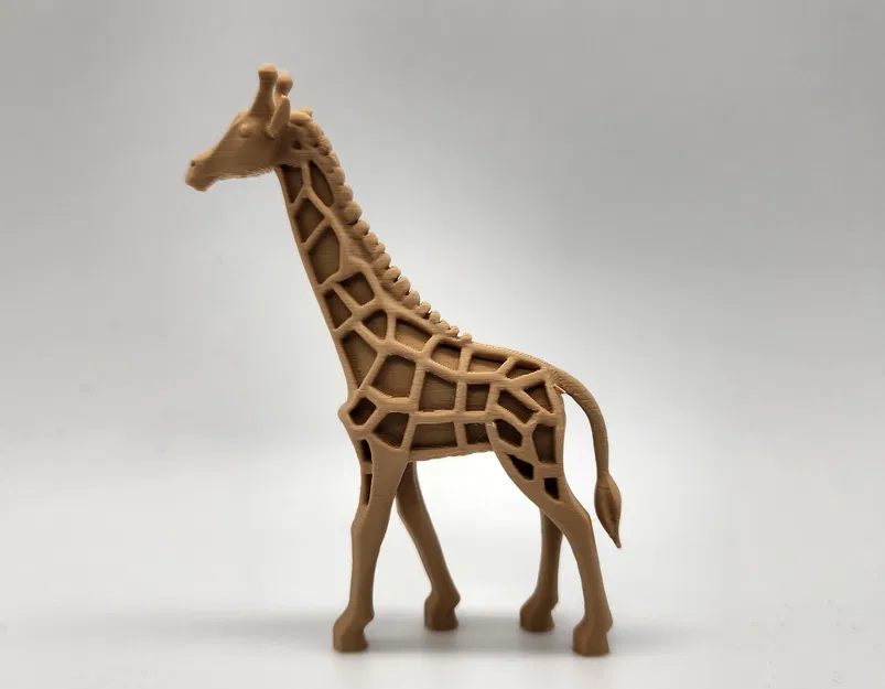 Mô hình hươu cao cổ điêu khắc gỗ - Image 3