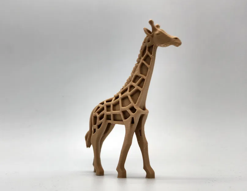 Mô hình hươu cao cổ điêu khắc gỗ - Image 4