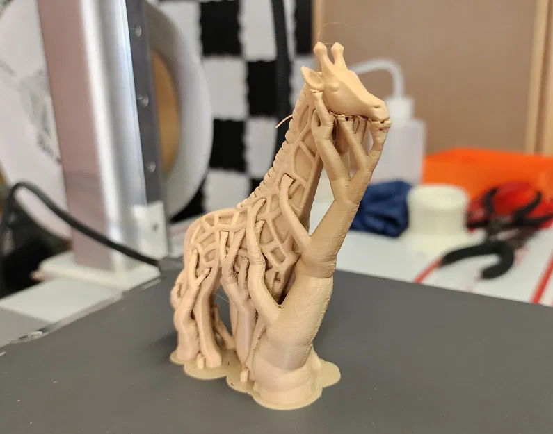 Mô hình hươu cao cổ điêu khắc gỗ - Image 6