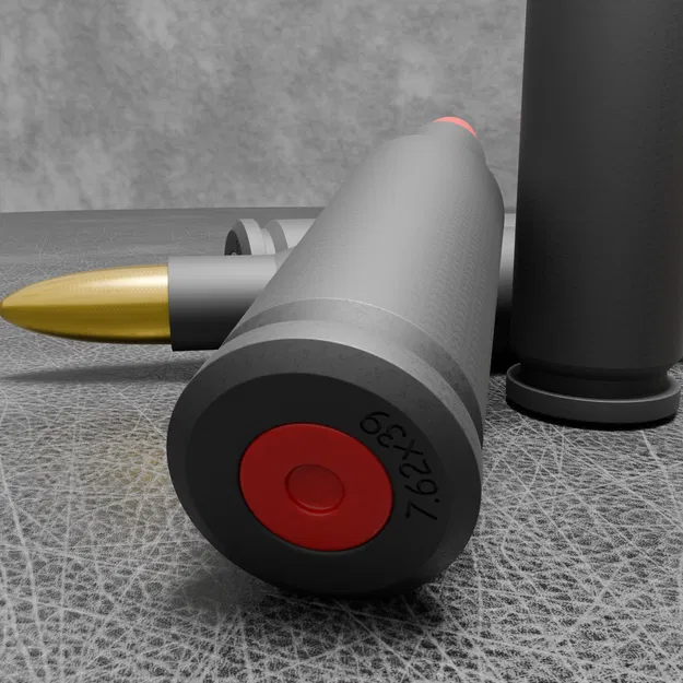 Mô hình viên đạn AK47 7.62x39 mm in 3D chi tiết - Image 6