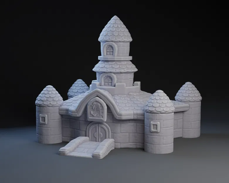 Mô hình 3D lâu đài Princess Peach - Super Mario Bros chi tiết - Image 1