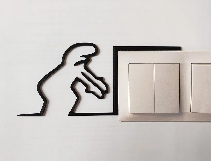 Mô hình trang trí công tắc đèn vui nhộn – La Linea Balum 11 - Image 1