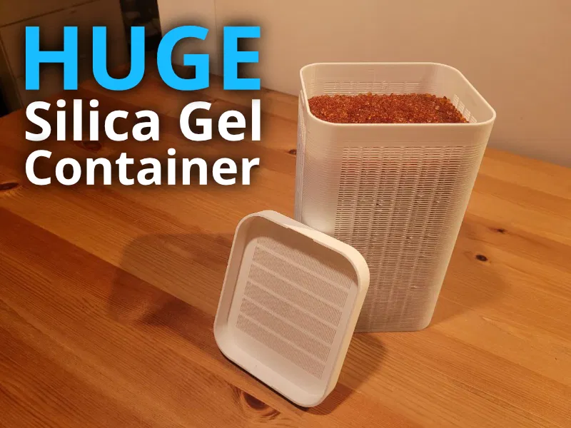 Hộp đựng hạt hút ẩm Silica Gel cỡ lớn cho Drybox 3D - Image 1