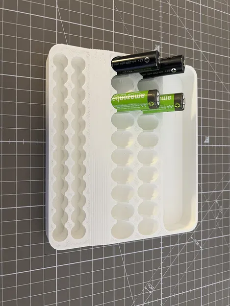 Hộp Đựng Pin AA & AAA Dạng Ngăn Kéo Kèm Ngăn Chứa Pin Đã Qua Sử Dụng - Image 2