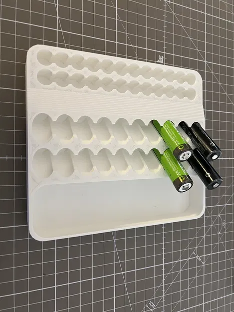 Hộp Đựng Pin AA & AAA Dạng Ngăn Kéo Kèm Ngăn Chứa Pin Đã Qua Sử Dụng - Image 3