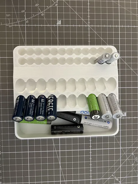 Hộp Đựng Pin AA & AAA Dạng Ngăn Kéo Kèm Ngăn Chứa Pin Đã Qua Sử Dụng - Image 4