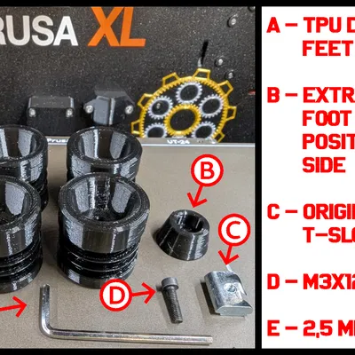 Chân đệm giảm chấn TPU cho Prusa XL