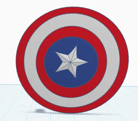 Khiên Captain America cho mô hình Dummy 13 - Phụ kiện in 3D cực chất - Image 1