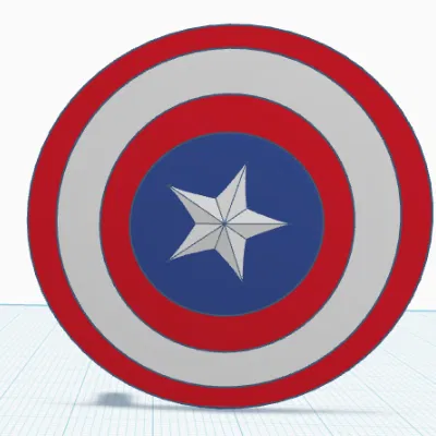 Khiên Captain America cho mô hình Dummy 13 - Phụ kiện in 3D cực chất