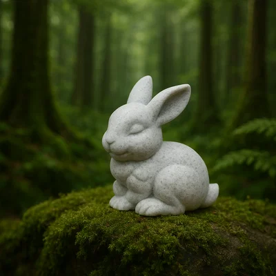 Mô hình chú thỏ Bunny-bunny đáng yêu trang trí bàn làm việc